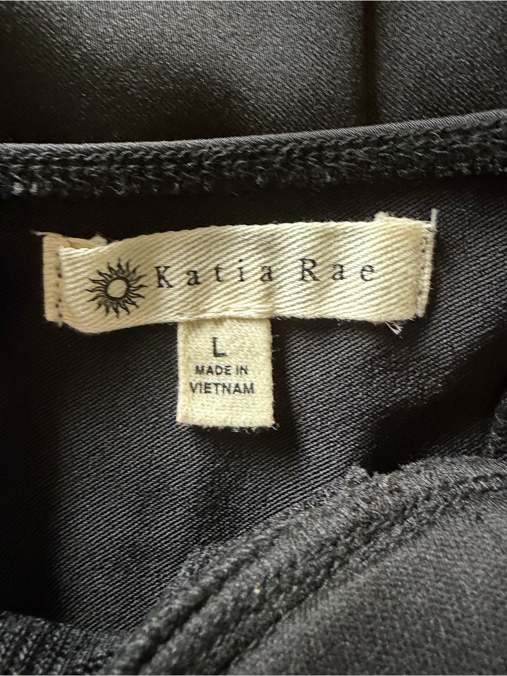 Katie Rae Macy's Black Satin Lace-Trim Bustier Slip Dress, NWT, Large - Picture 7 of 8